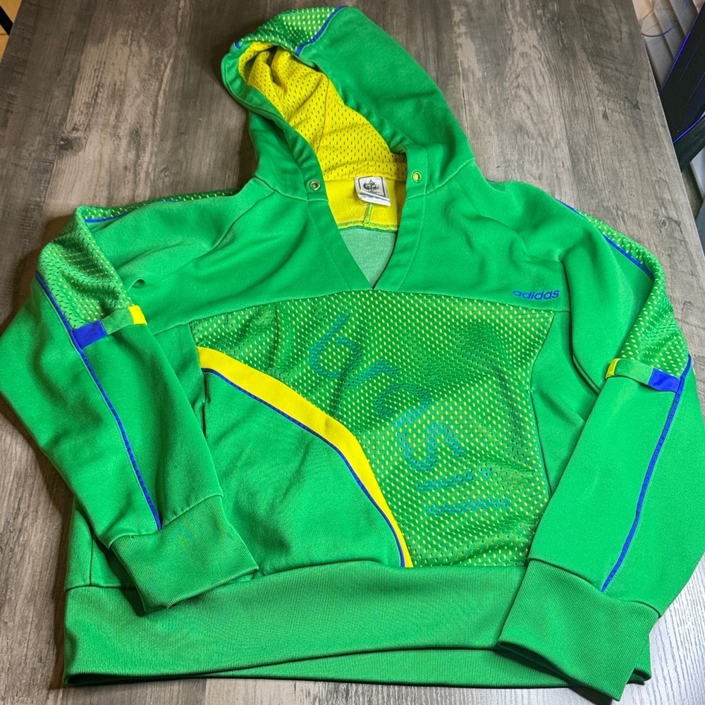 adidas FIFA World Cup 2008 Brazil Blokecore Green & Yellow Hoodie